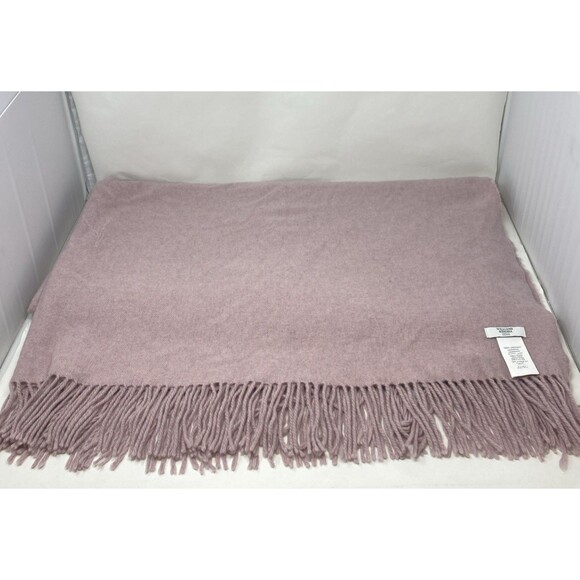 Williams Sonoma Cashmere Throw Amethyst 51x65 Light Purple - Picture 1 of 7